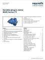 Variable plug-in motor A6VE Series 71
