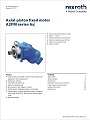 Axial piston fixed motor A2FM series 6x