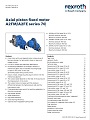 Axial piston fixed motor A2FM/A2FE series 70